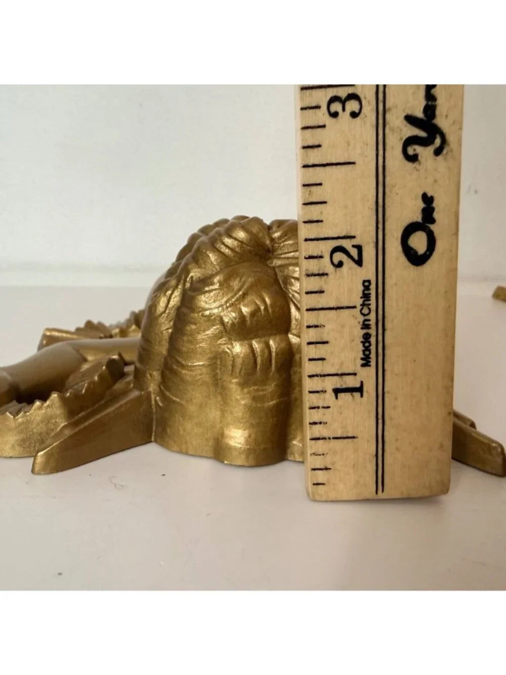 Vintage Burwood Cherub Wall Plaques Set of 2 Regency Gold Angel Hanging Pair